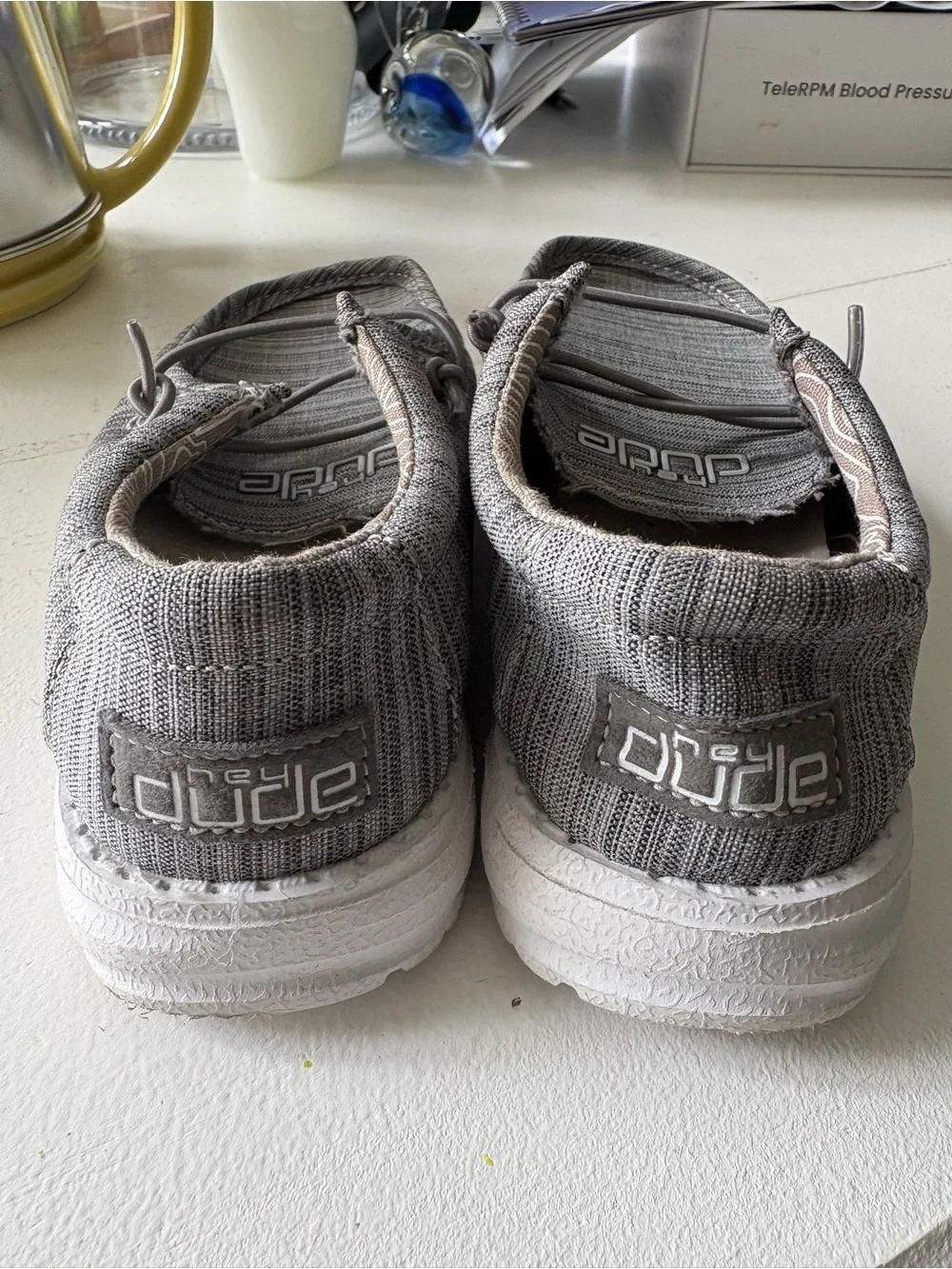 Hey Dude Kids Gray Slip-On Shoes - Picture 6 of 6